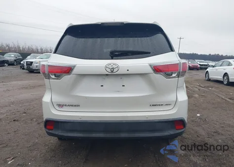 2014 Toyota Highlander Limited V6 z USA, uszkodzony, nr VIN 5TDDKRFH2ES029016